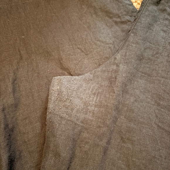 Athleta Black Retreat Linen Wide Leg Pants - Picture 7 of 10